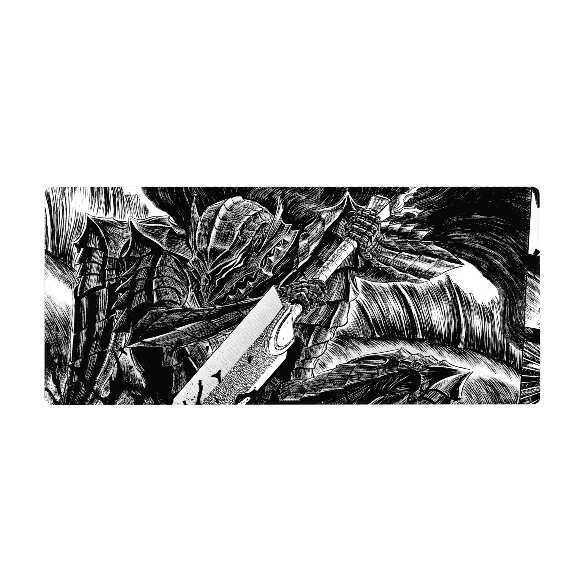 Berserk - Anime Mouse Pad and Desk Pad - Bloodstained Wrath - AniChan