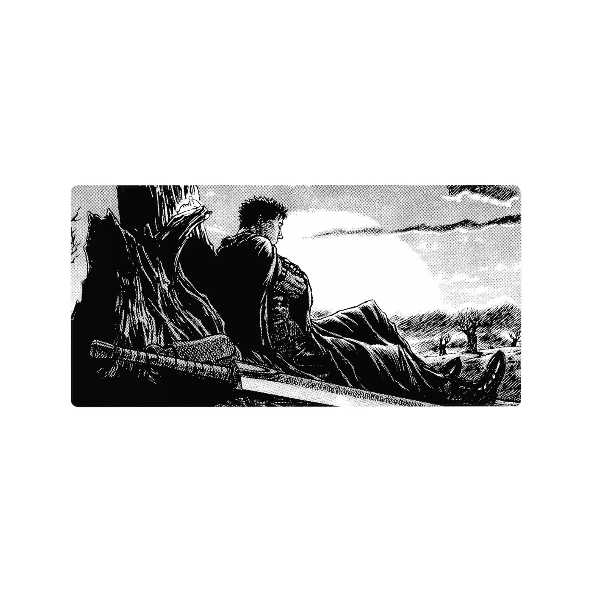 Berserk - Anime Mouse Pad and Desk Pad - Moonlit Solitude - AniChan