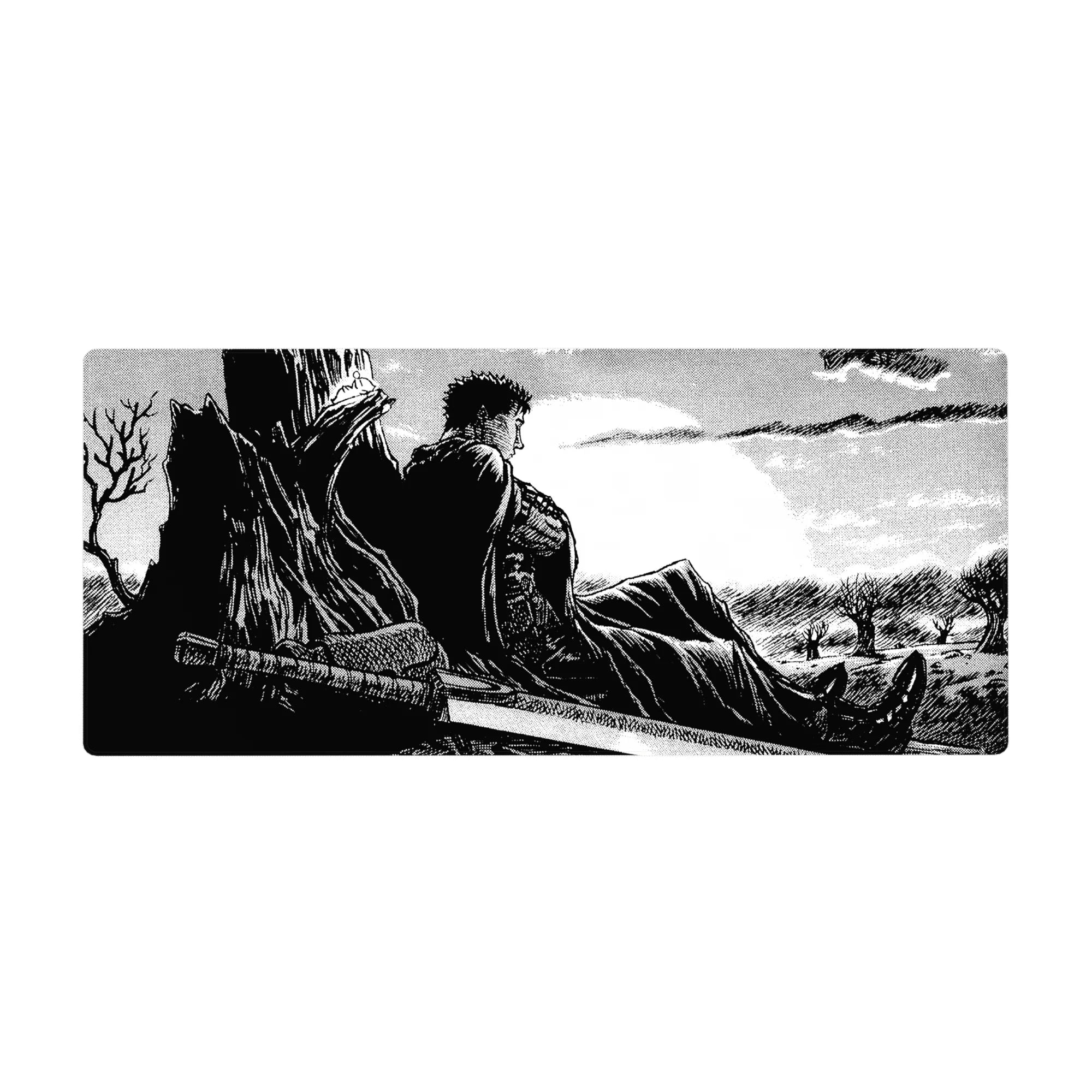 Berserk - Anime Mouse Pad and Desk Pad - Moonlit Solitude - AniChan