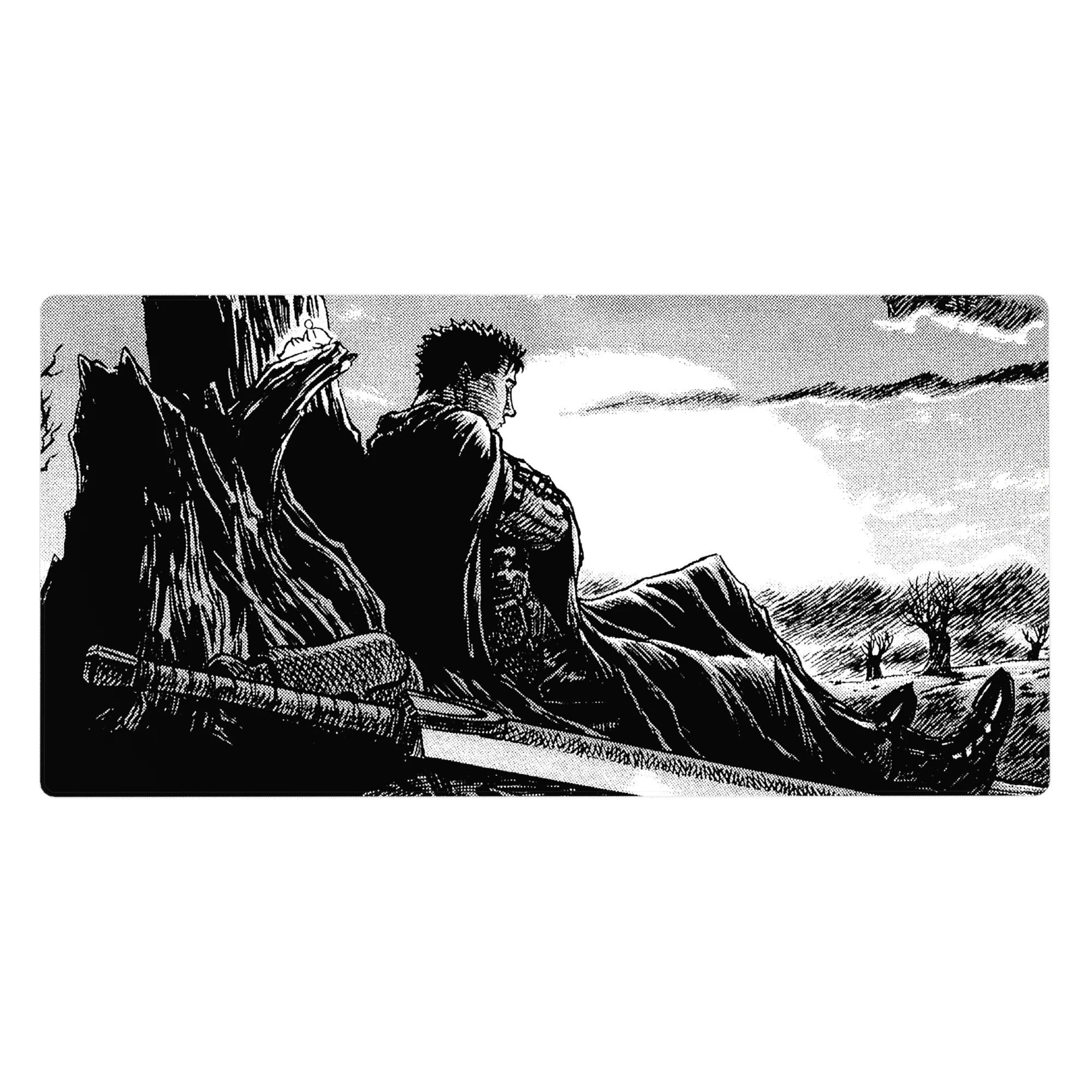 Berserk - Anime Mouse Pad and Desk Pad - Moonlit Solitude - AniChan