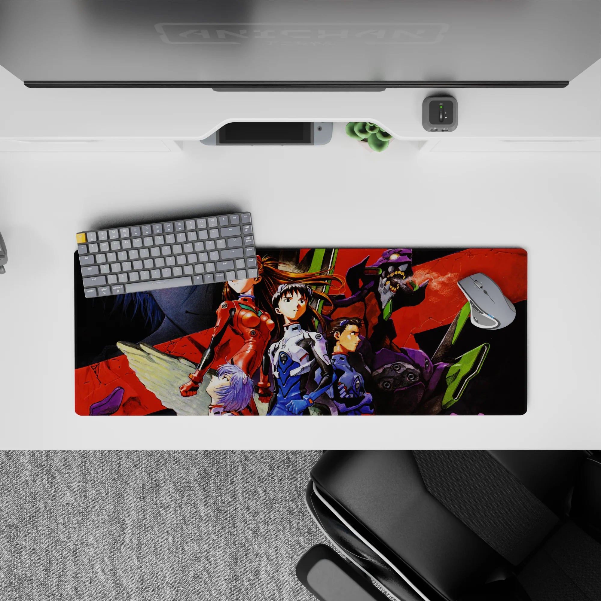 Evangelion - Anime Mouse Pad and Desk Pad - Warrior’s Resolve - AniChan