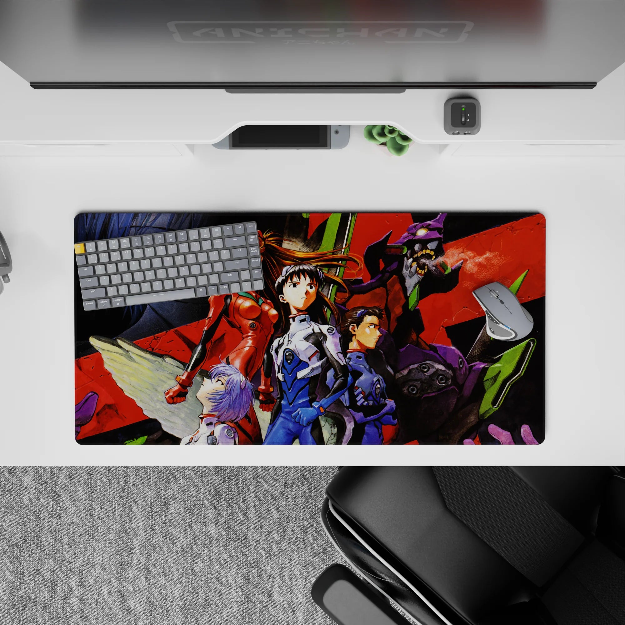 Evangelion - Anime Mouse Pad and Desk Pad - Warrior’s Resolve - AniChan