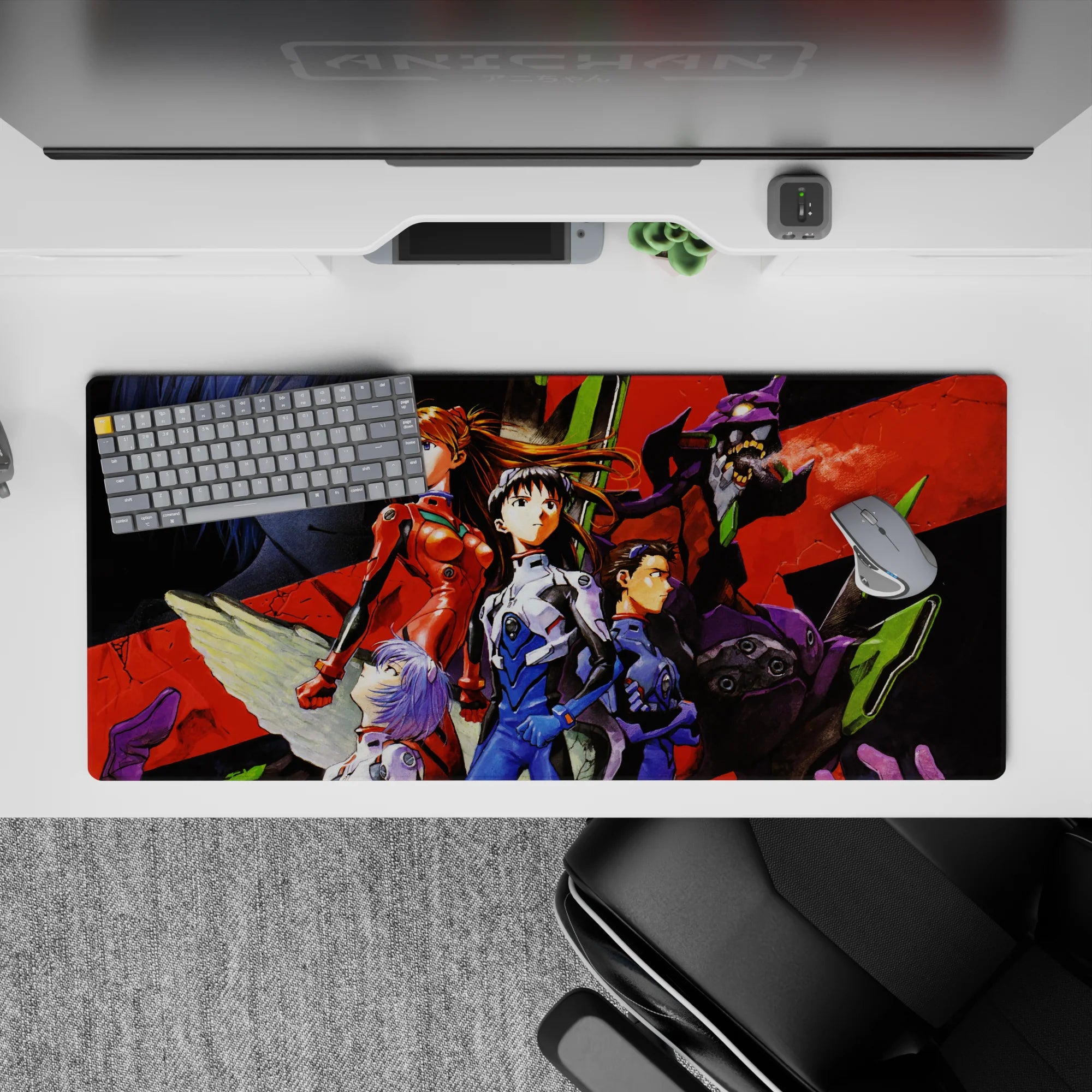 Evangelion - Anime Mouse Pad and Desk Pad - Warrior’s Resolve - AniChan