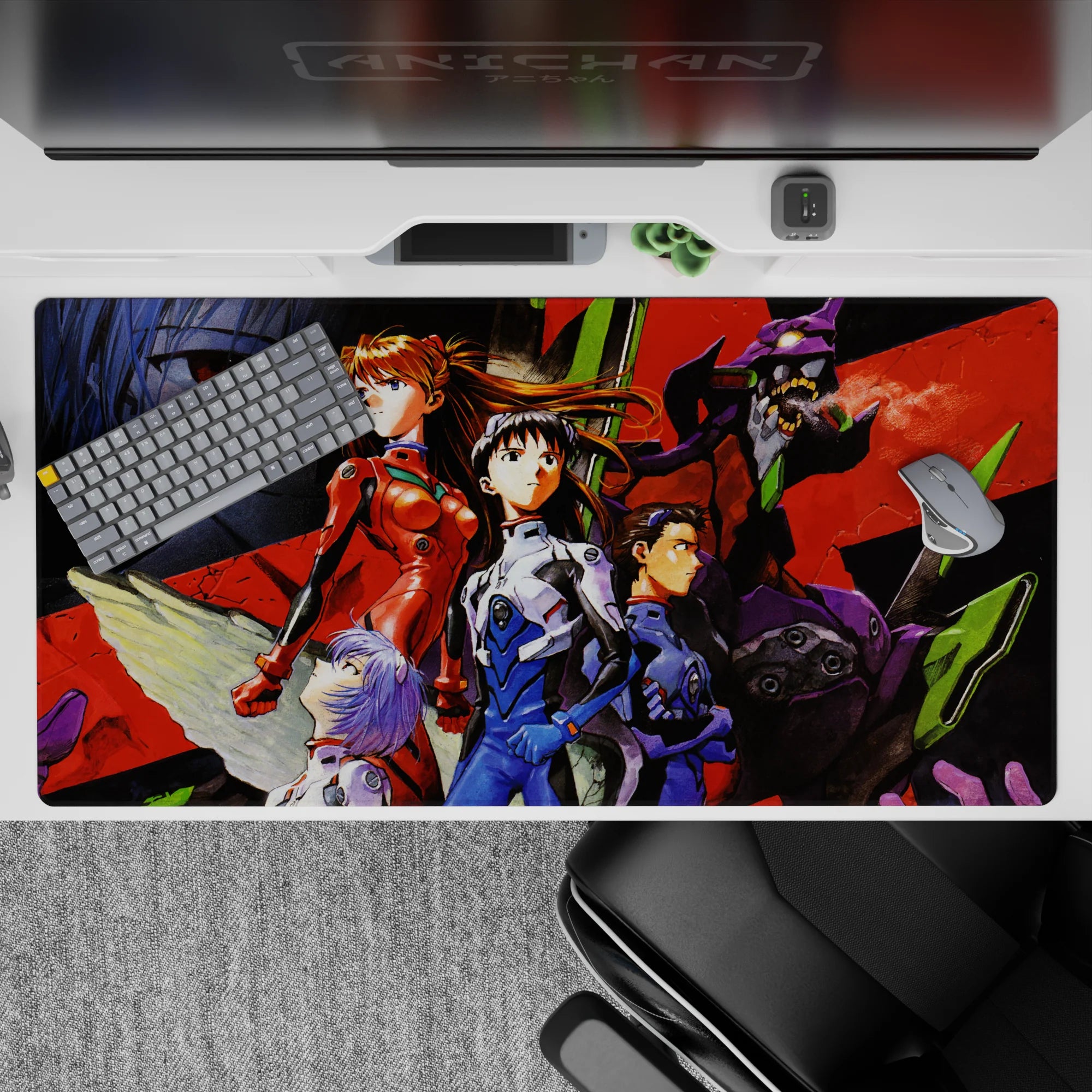 Evangelion - Anime Mouse Pad and Desk Pad - Warrior’s Resolve - AniChan