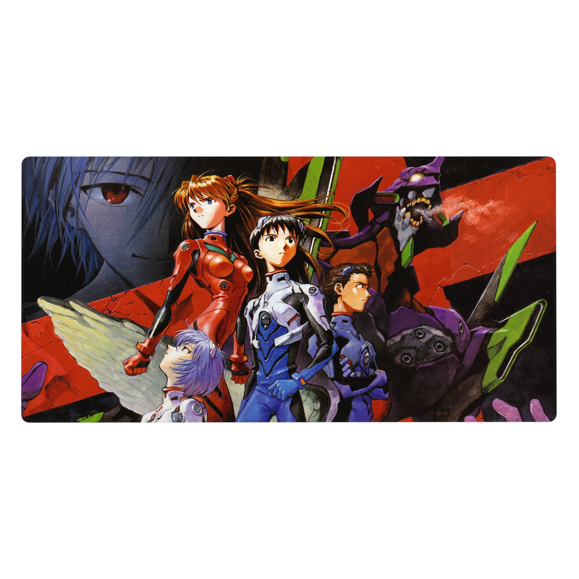 Evangelion - Anime Mouse Pad and Desk Pad - Warrior’s Resolve - AniChan