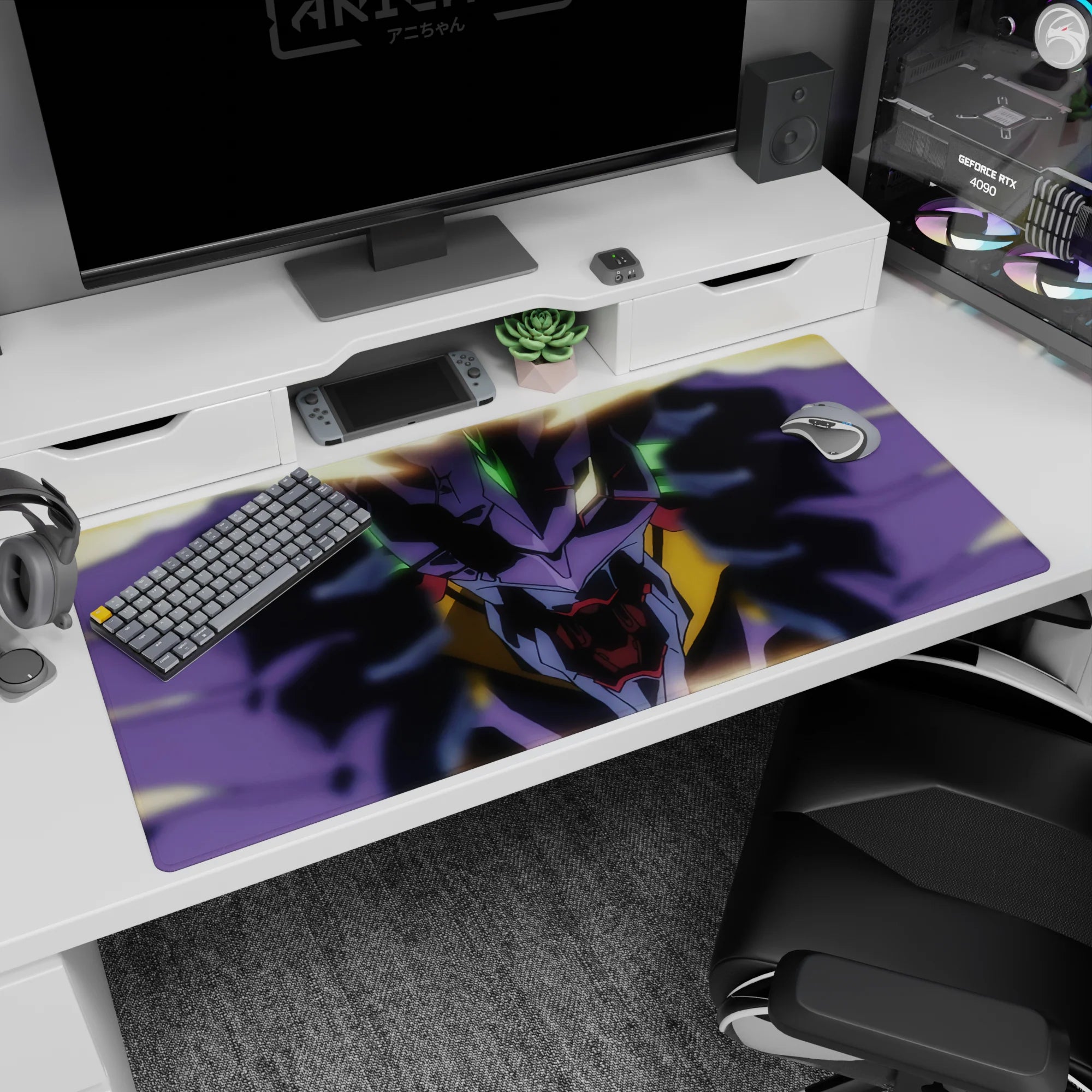 Evangelion - Anime Mouse Pad and Desk Pad - Awakened Fury - AniChan