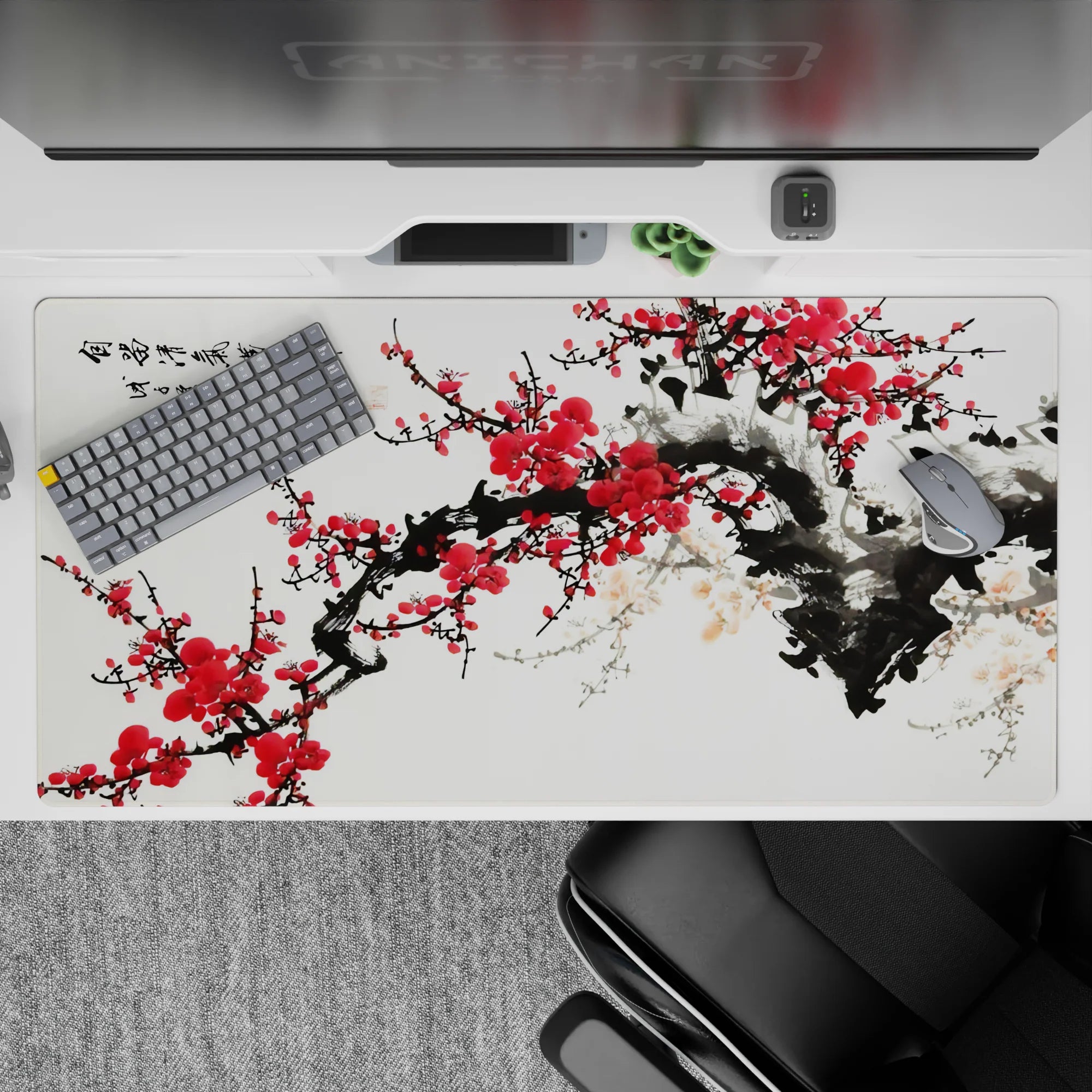 Zen-Japan Deskmat | Mousepad | Deskpad - Winter Bloom - AniChan