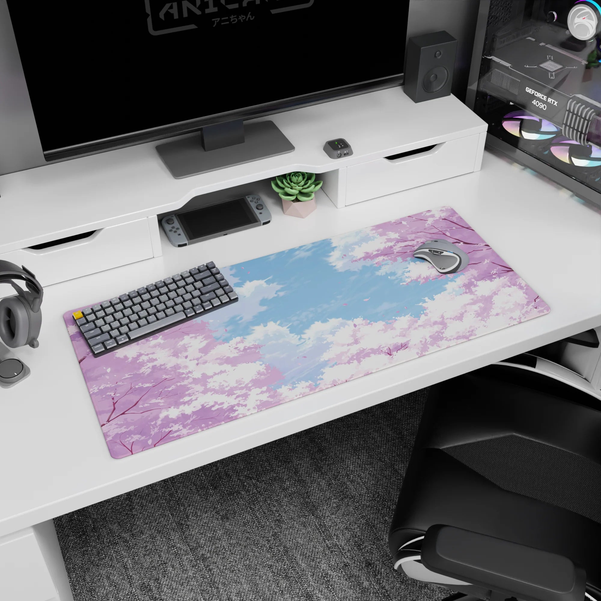 Zen-Japan Deskmat | Mousepad | Deskpad - Blossom Breeze - AniChan