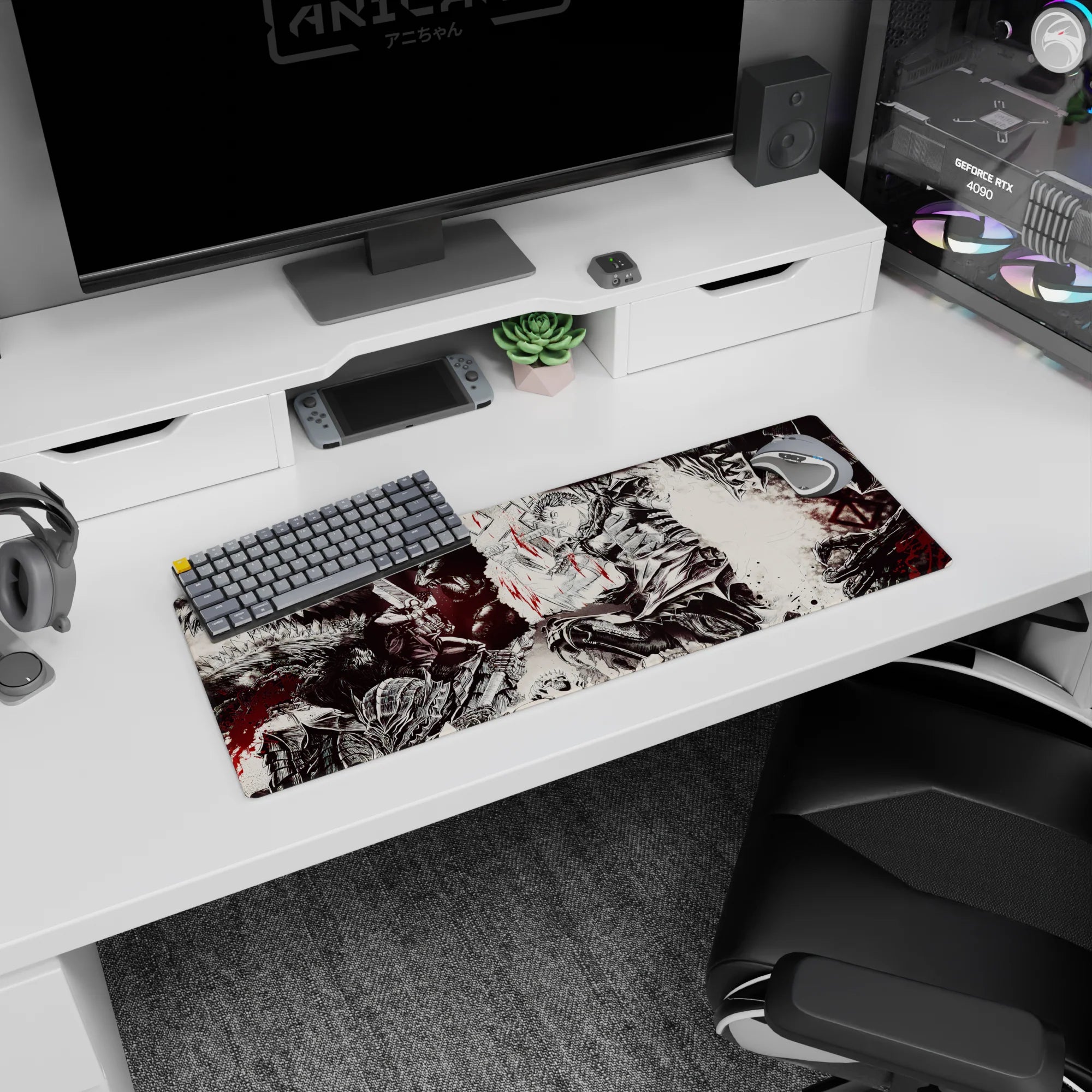 Berserk Deskmat | Mousepad | Deskpad - Fury Unleashed - AniChan