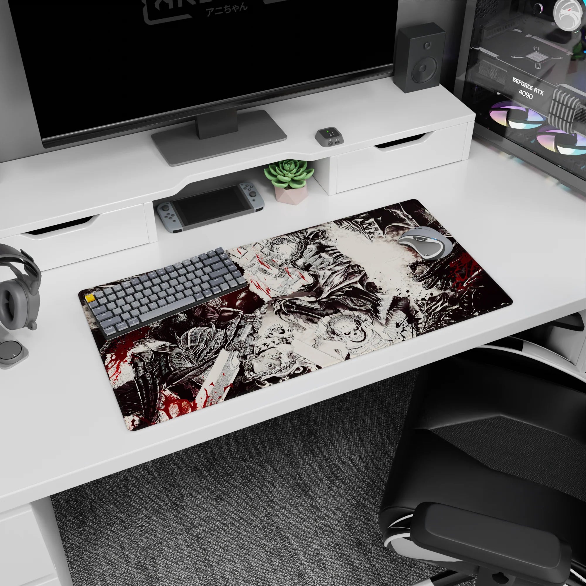 Berserk Deskmat | Mousepad | Deskpad - Fury Unleashed - AniChan