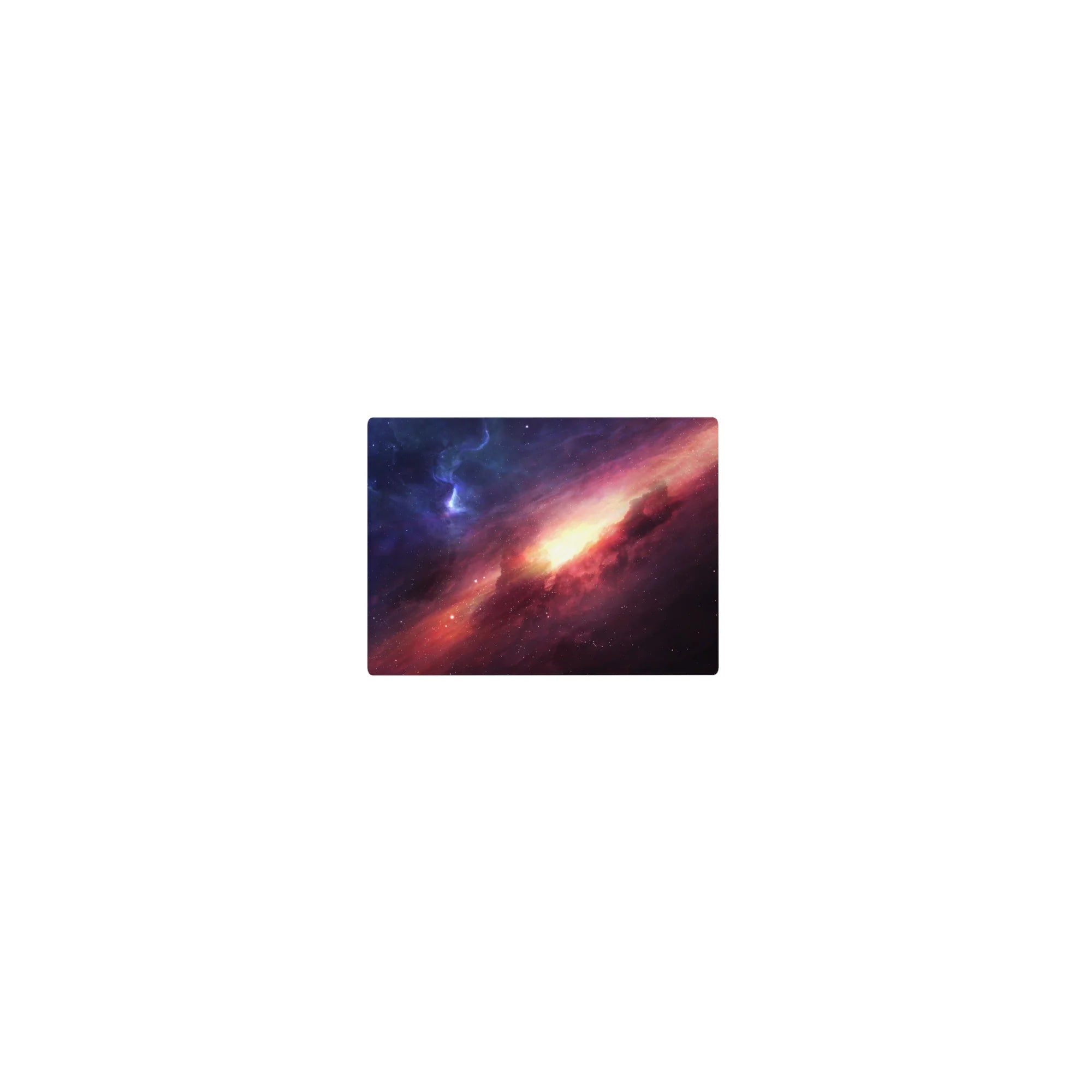 Classic 14x10 inches mouse pad with a dreamy galaxy nebula swirl and star-speckled space design.