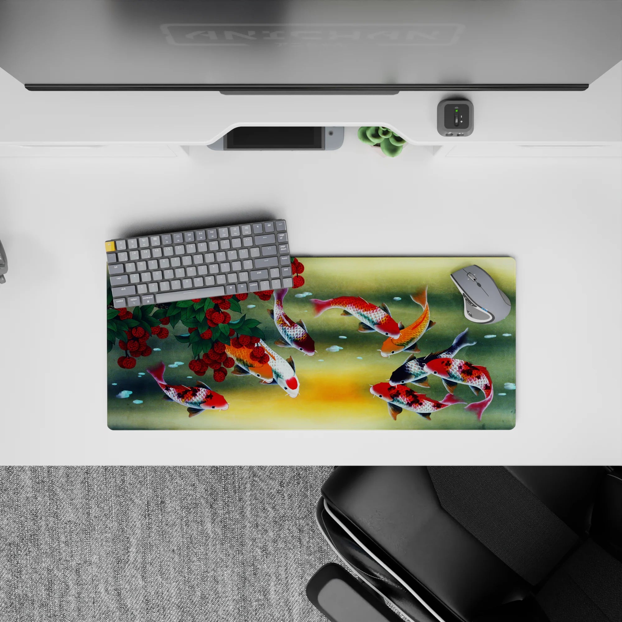 Zen-Japan Deskmat | Mousepad | Deskpad - Koi Tranquility - AniChan