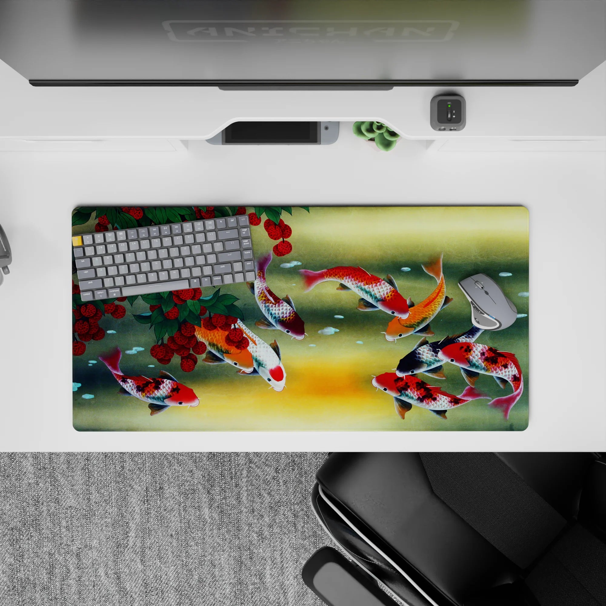 Zen-Japan Deskmat | Mousepad | Deskpad - Koi Tranquility - AniChan