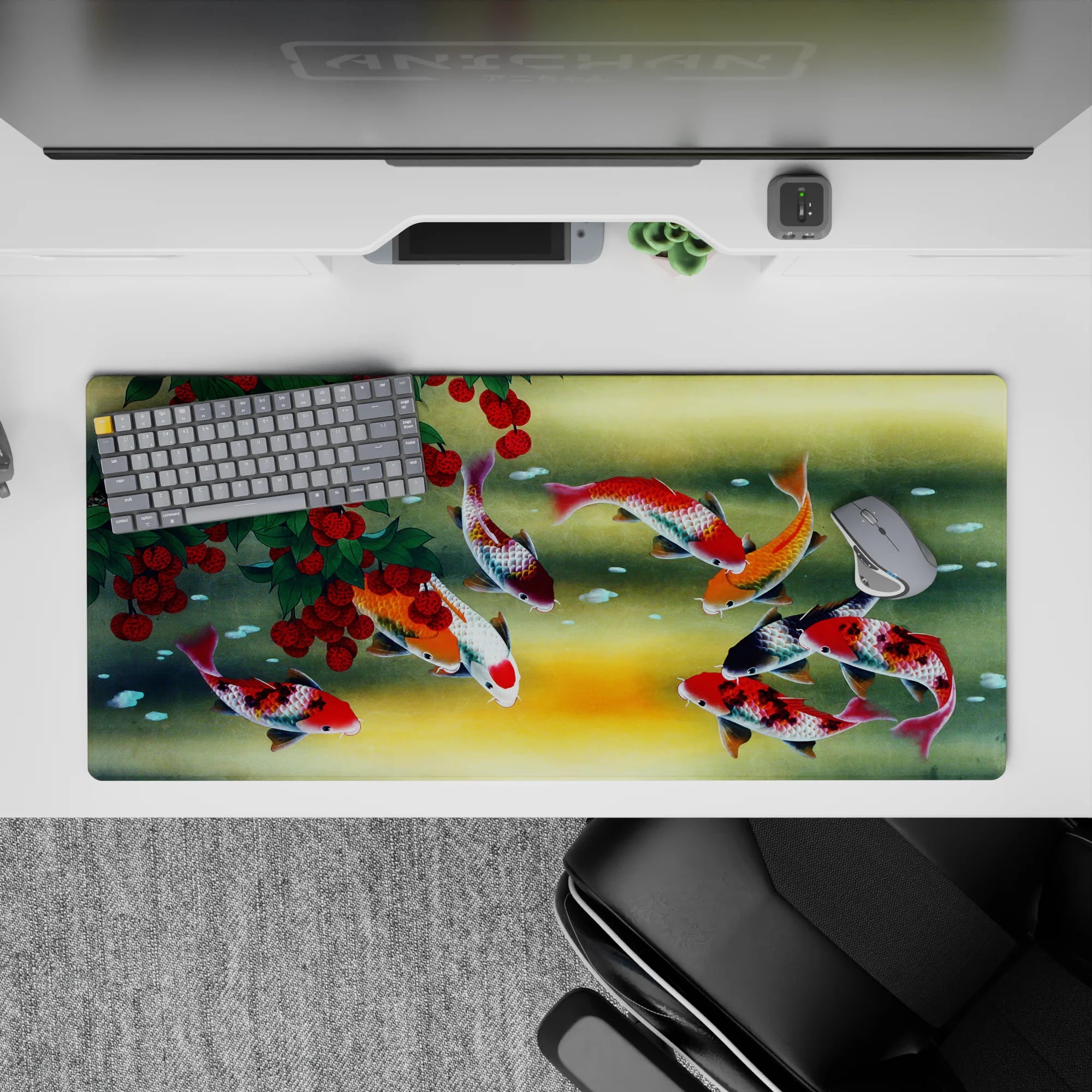 Zen-Japan Deskmat | Mousepad | Deskpad - Koi Tranquility - AniChan