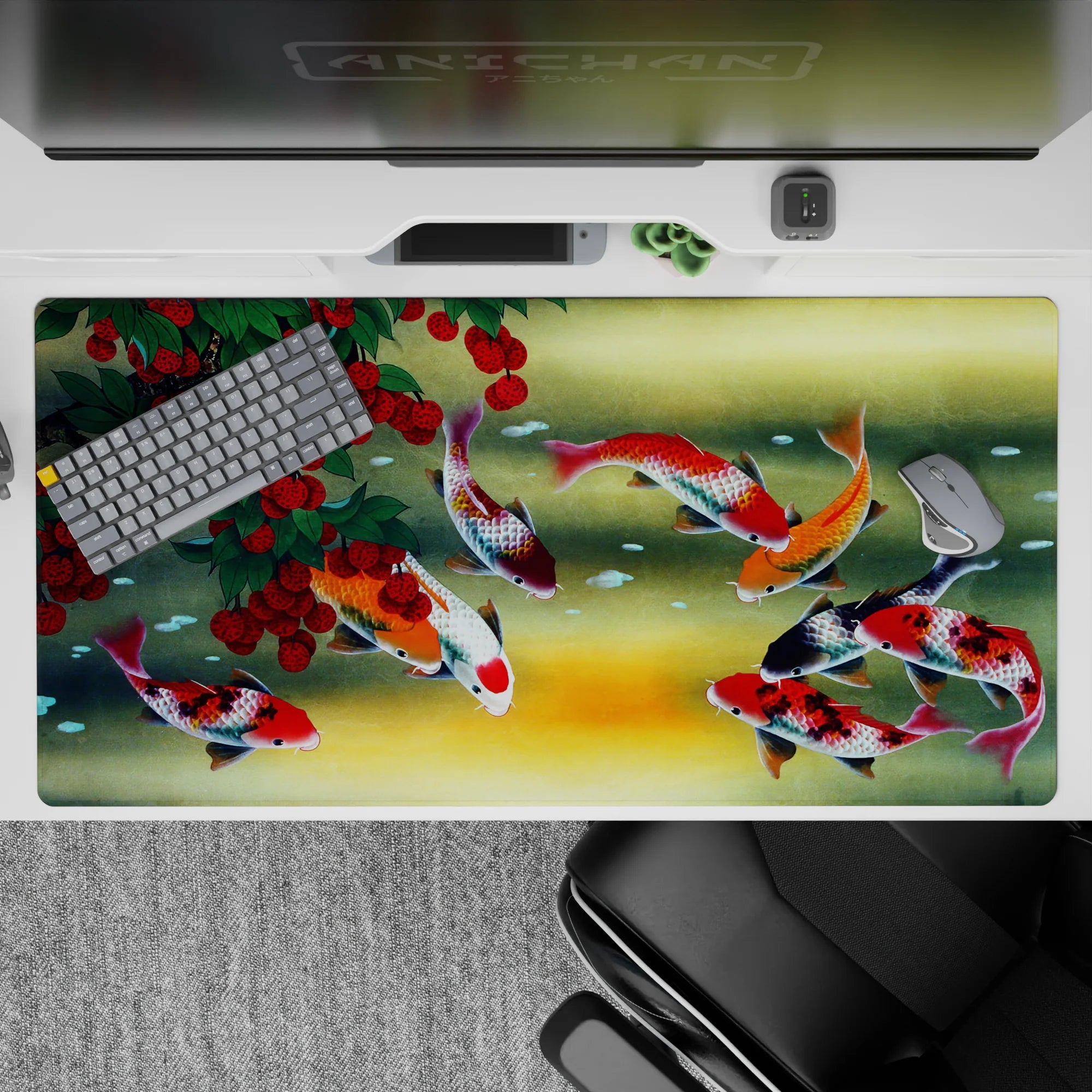 Zen-Japan Deskmat | Mousepad | Deskpad - Koi Tranquility - AniChan