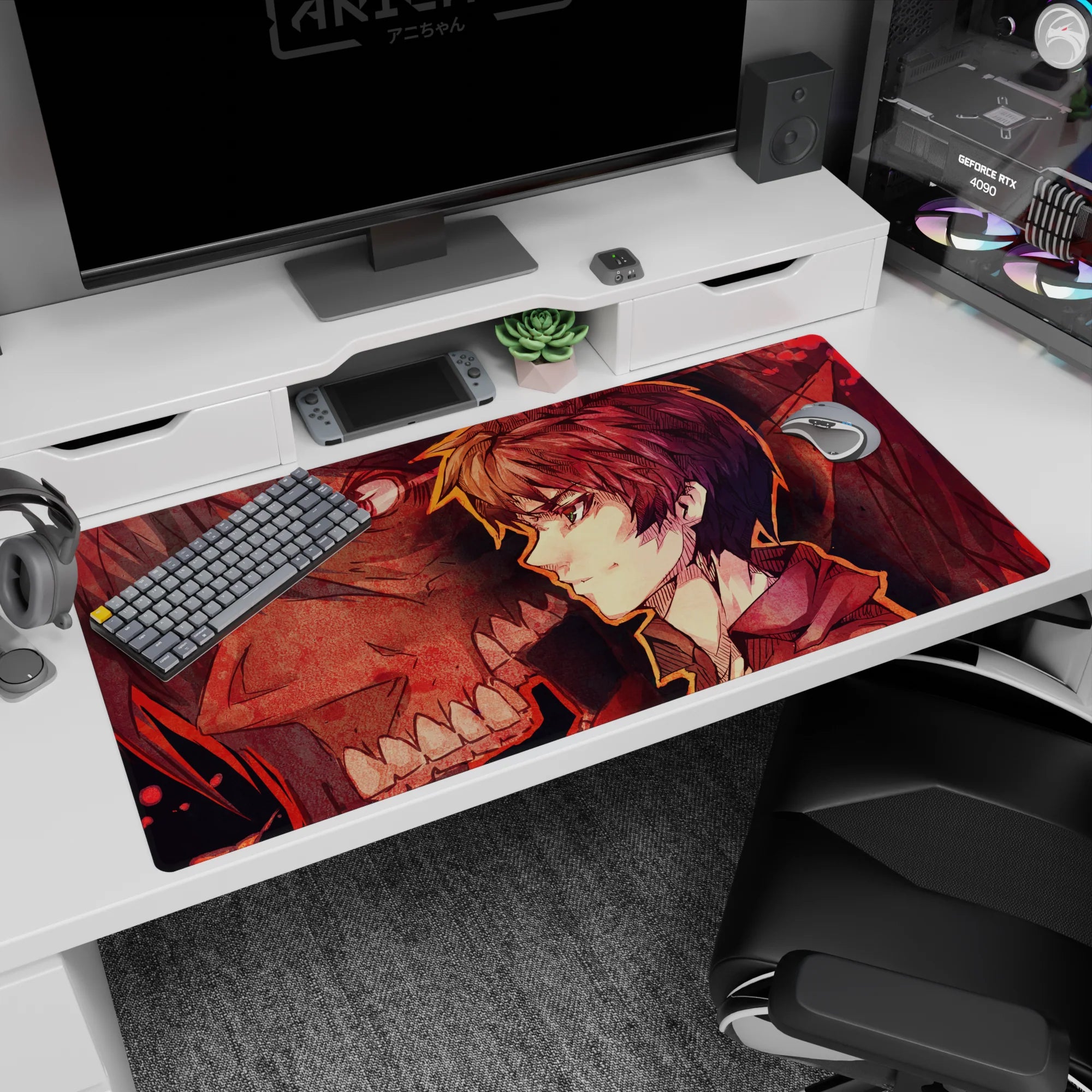 Attack on Titan - Anime Mouse Pad and Desk Pad - Eren’s Titan Awakening - AniChan