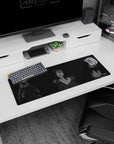 32x12 inches anime girl mouse pad featuring Emilia, Rem, and Ram sitting together like desk companions.