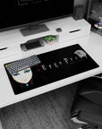 32x16 inches Ergo Proxy mouse pad showing Re-L Mayer staring forward, rainy alley wall texture behind her.
