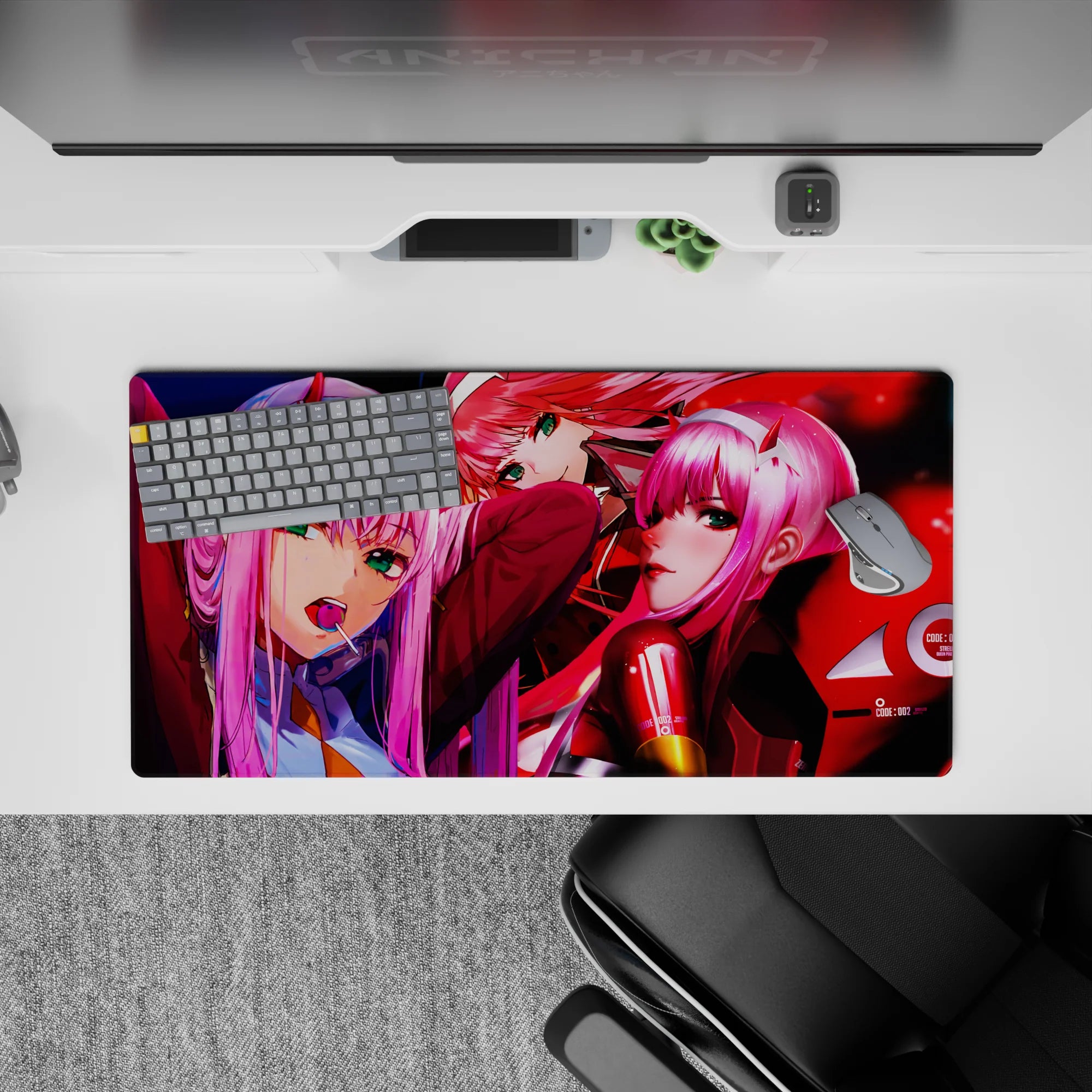 Darling In The Franxx - Anime Mouse Pad and Desk Pad - Crimson Authority - AniChan