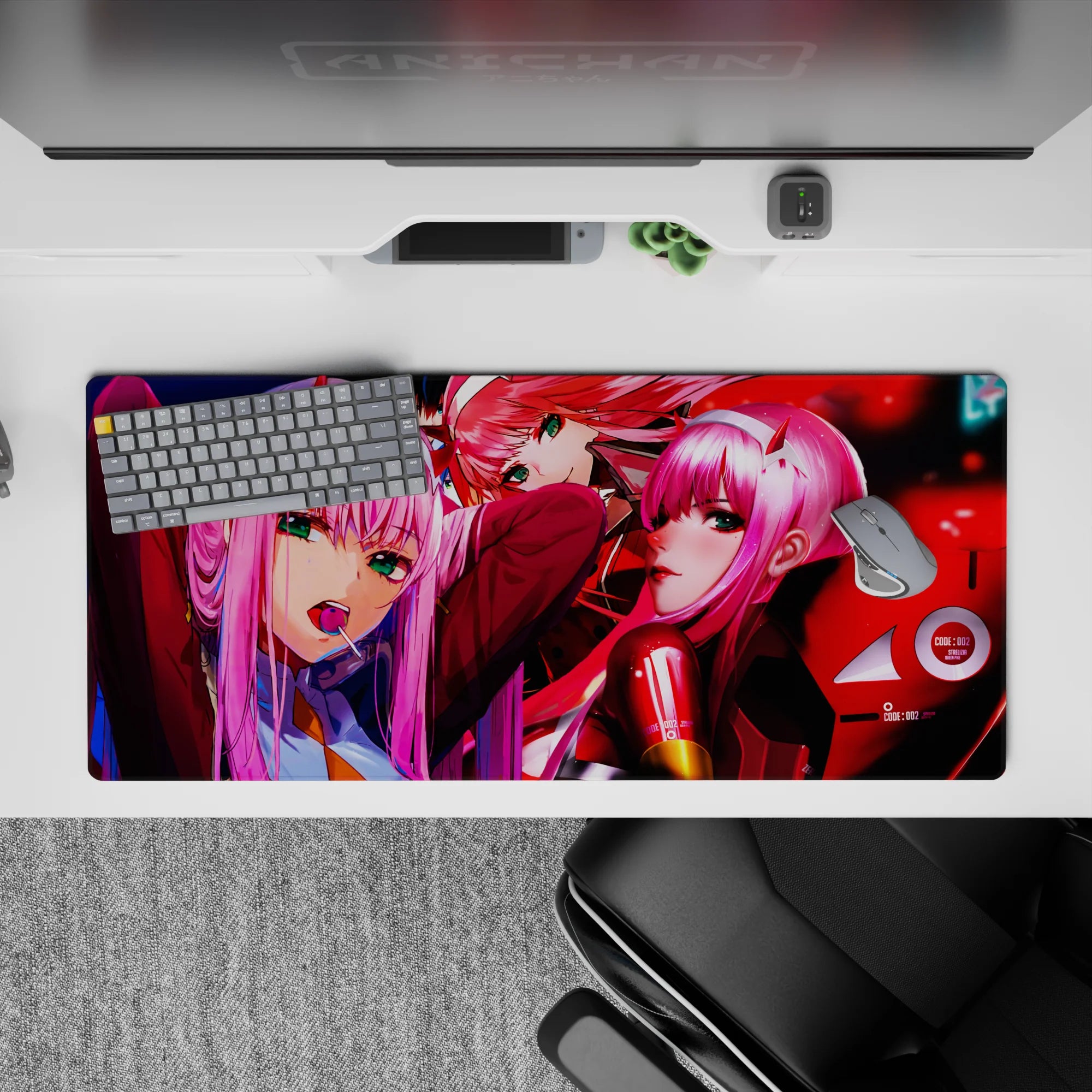 Darling In The Franxx - Anime Mouse Pad and Desk Pad - Crimson Authority - AniChan