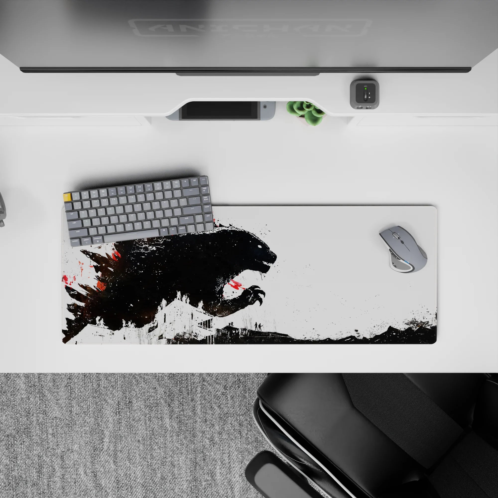 Zen-Japan Deskmat | Mousepad | Deskpad - Kaiju Catastrophe - AniChan