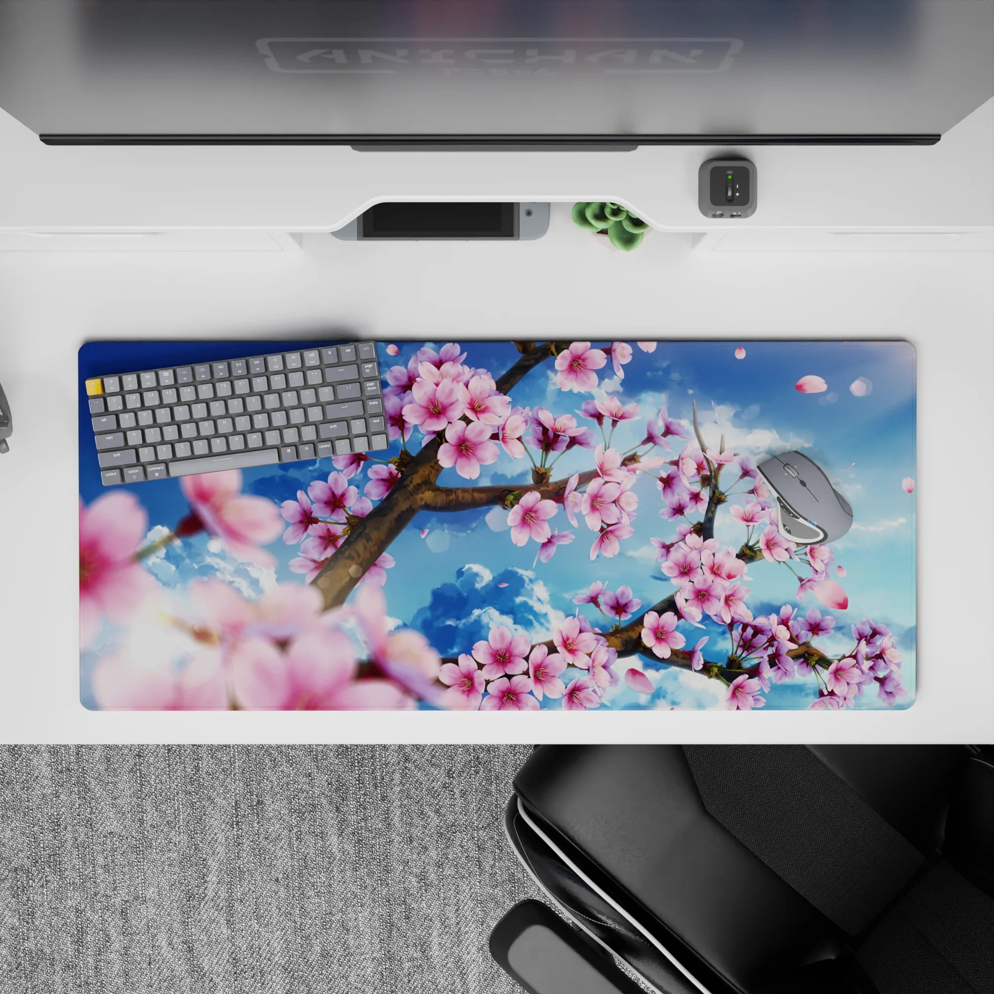 Zen-Japan Deskmat | Mousepad | Deskpad - Sakura Spring Bliss - AniChan