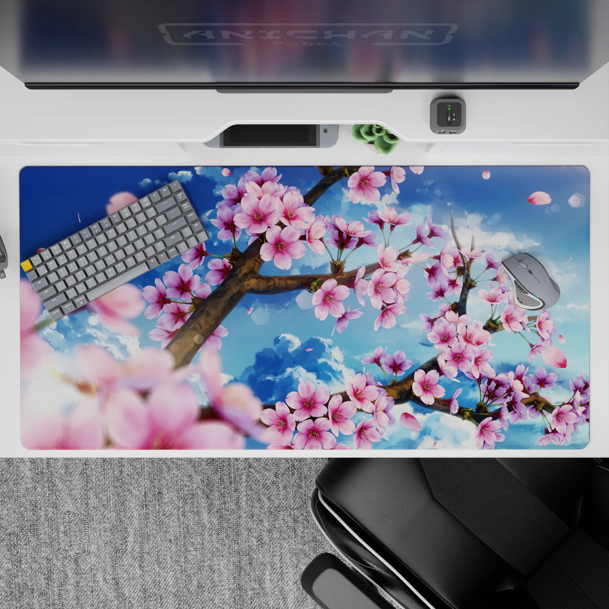 Zen-Japan Deskmat | Mousepad | Deskpad - Sakura Spring Bliss - AniChan