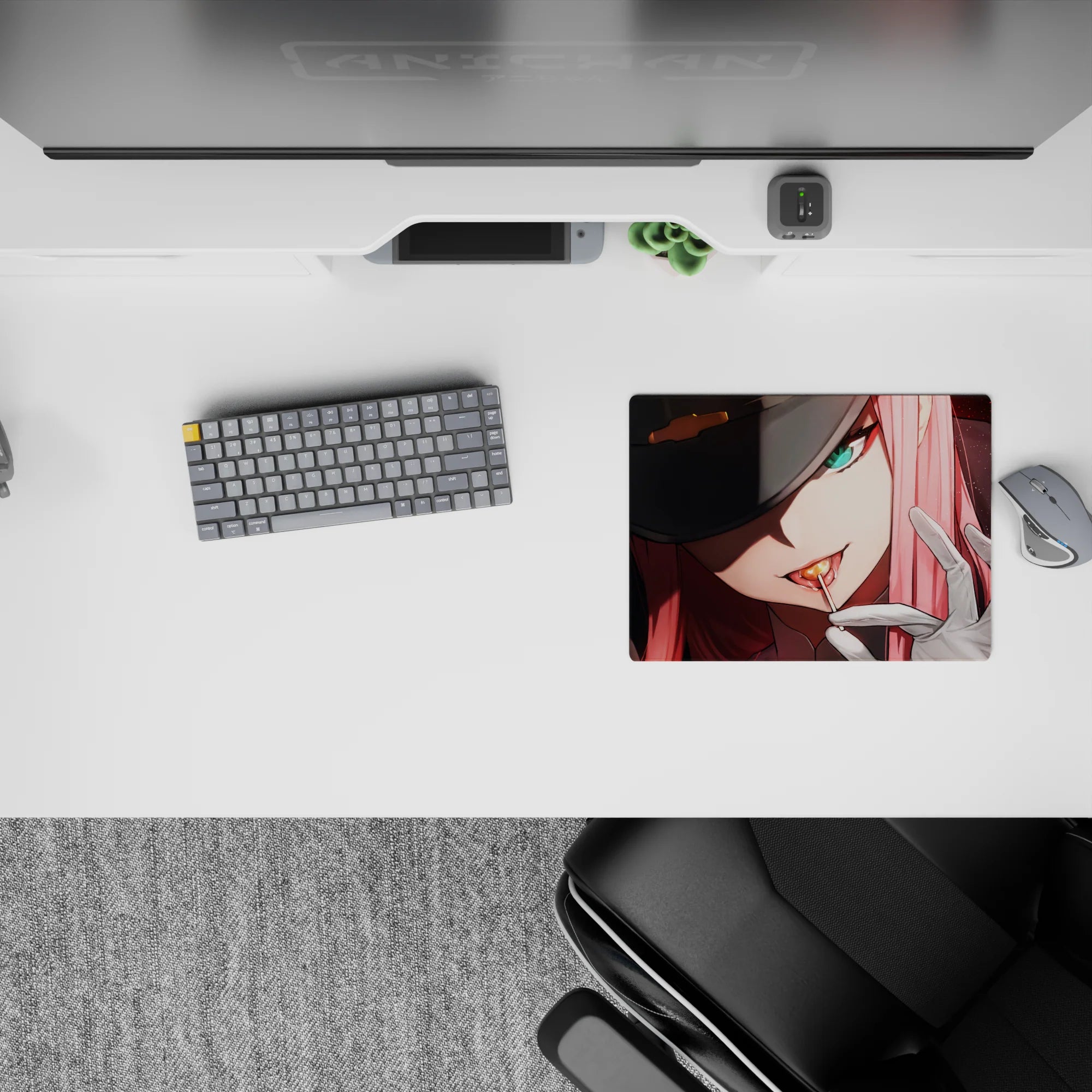 Darling In The Franxx - Anime Mouse Pad and Desk Pad - Commander&#39;s Glare - AniChan