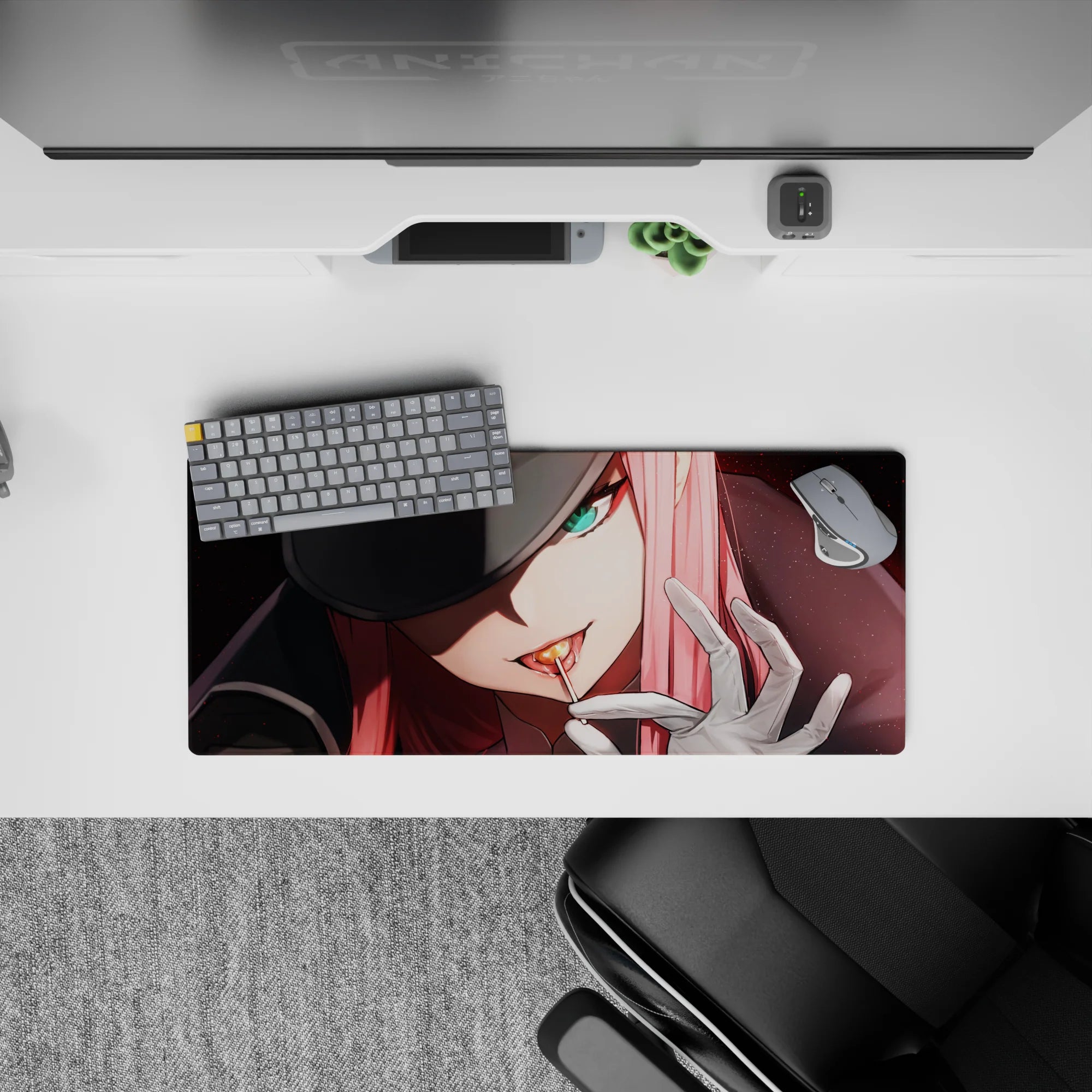 Darling In The Franxx - Anime Mouse Pad and Desk Pad - Commander&#39;s Glare - AniChan