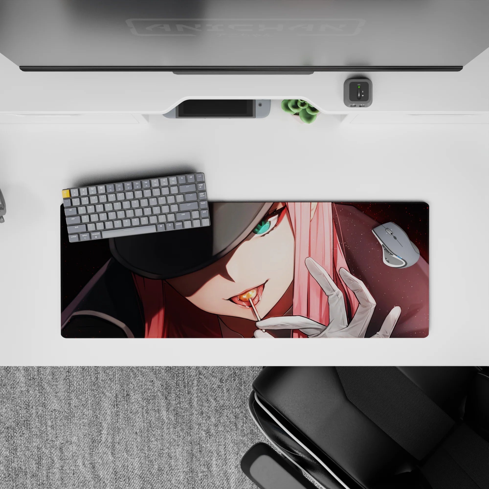 Darling In The Franxx - Anime Mouse Pad and Desk Pad - Commander&#39;s Glare - AniChan