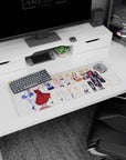 32x12 inches Charlotte Dunois anime mouse pad with mirrored floor shine, maid, shrine maiden, and yukata looks.