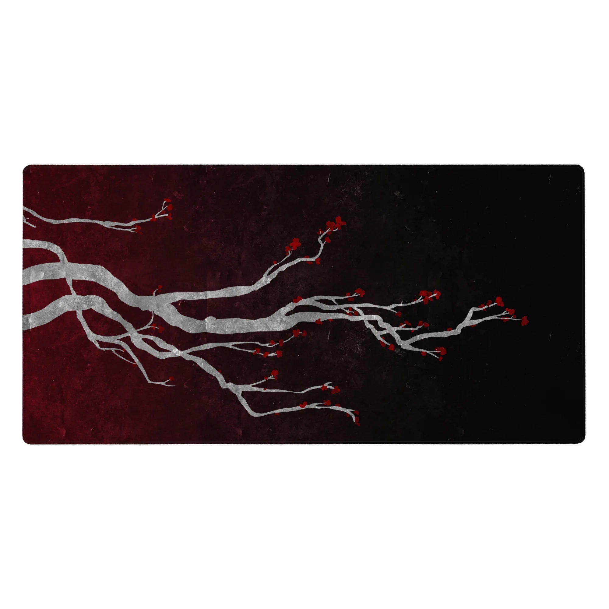 Zen-Japan Deskmat | Mousepad | Deskpad - Crimson Blossom Elegance - AniChan