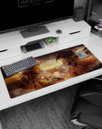 Attack on Titan - Anime Mouse Pad and Desk Pad - Titan War: Eren vs. Reiner - AniChan