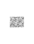 14x10 inches classic anime girl mouse pad with crowded chibi doodle collage, bold black-and-white outlines.
