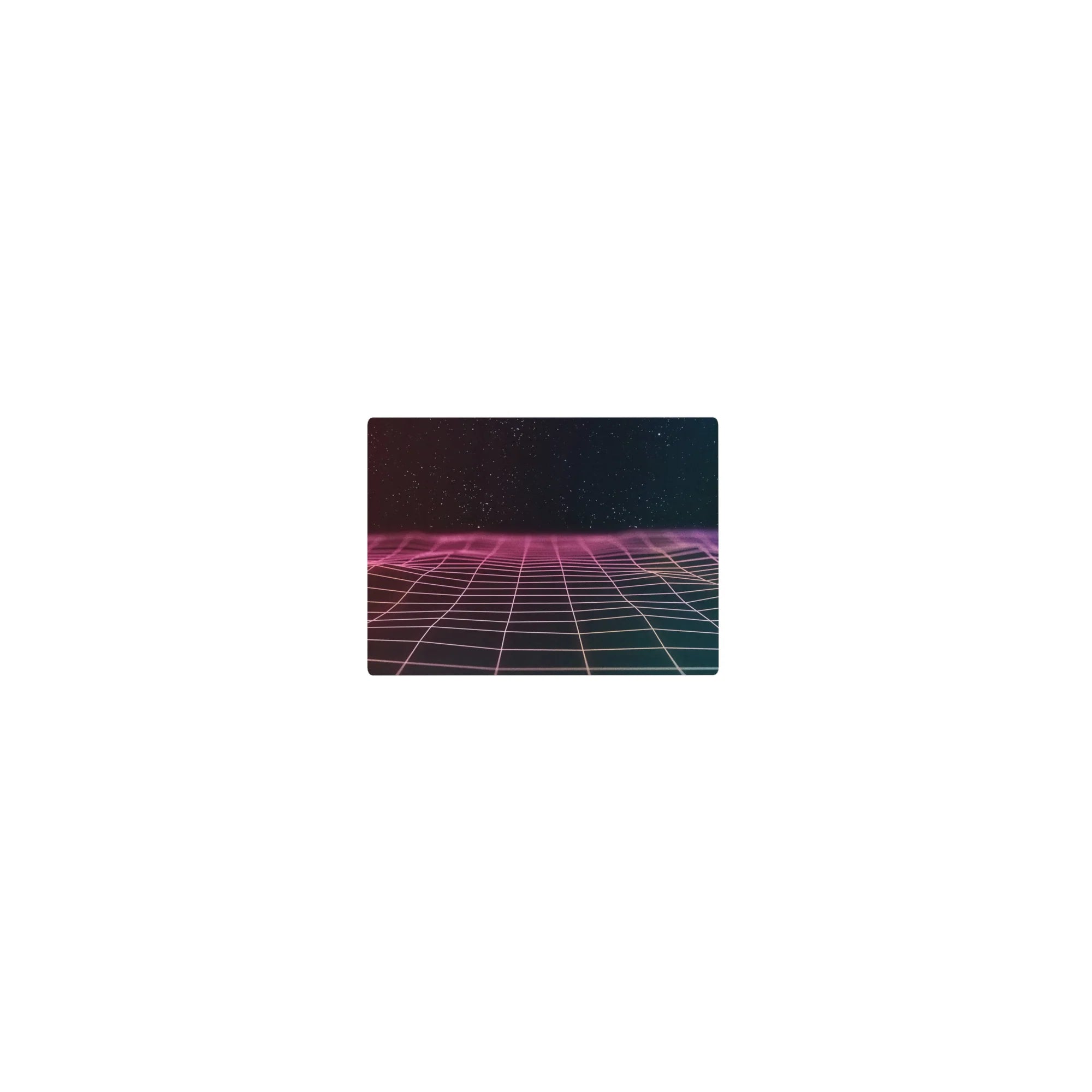 Retrowave - Vaporwave Deskmat | Mousepad | Deskpad - Horizon Grid - AniChan