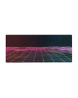 Retrowave - Vaporwave Deskmat | Mousepad | Deskpad - Horizon Grid - AniChan