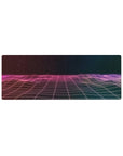 Retrowave - Vaporwave Deskmat | Mousepad | Deskpad - Horizon Grid - AniChan