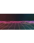 Retrowave - Vaporwave Deskmat | Mousepad | Deskpad - Horizon Grid - AniChan