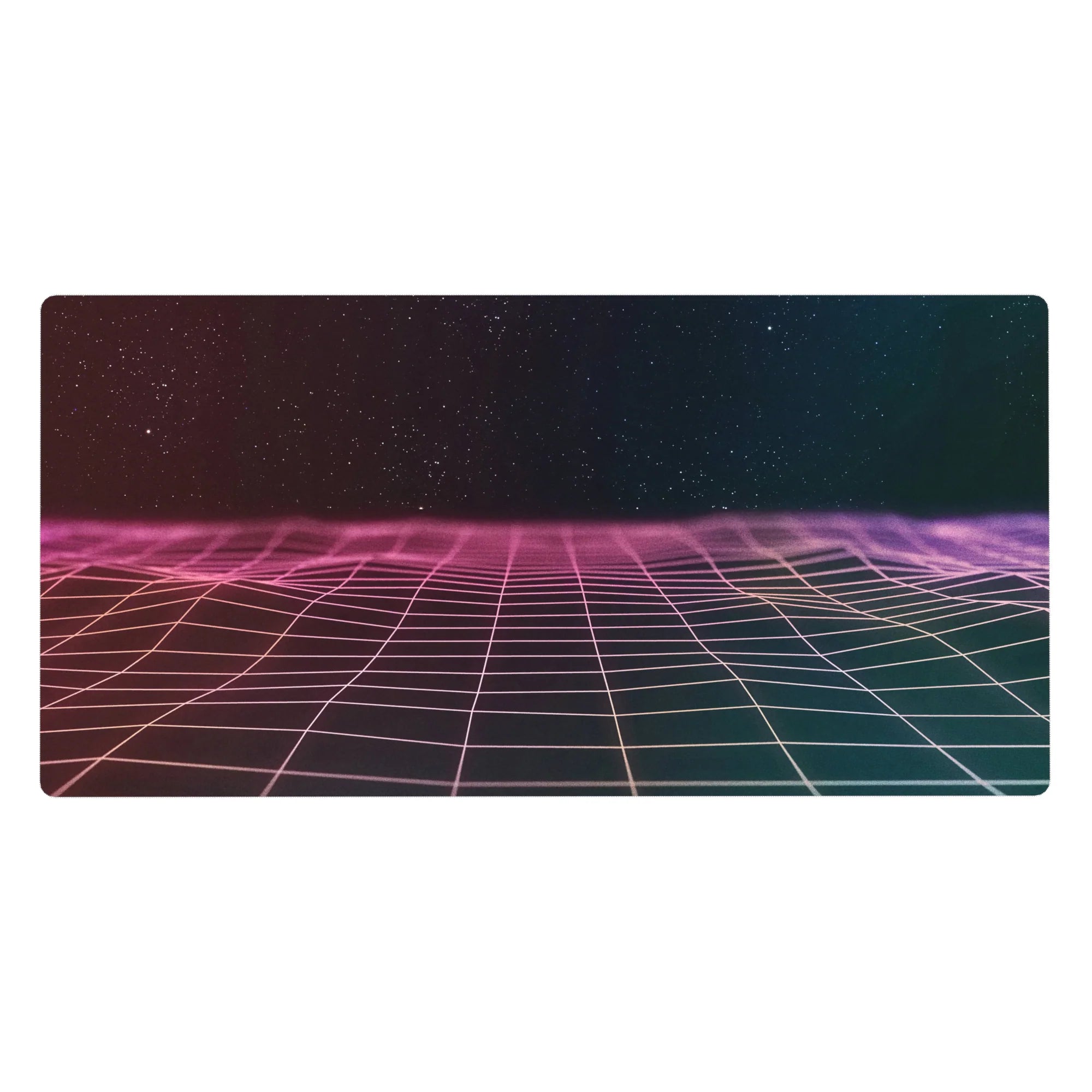 Retrowave - Vaporwave Deskmat | Mousepad | Deskpad - Horizon Grid - AniChan