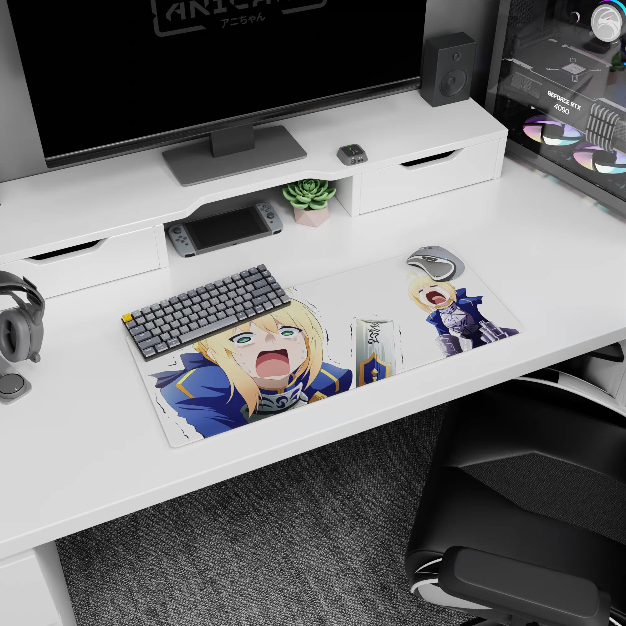 Fate Grand Order Deskmat | Mousepad | Deskpad - Crying Heroic Panic - AniChan