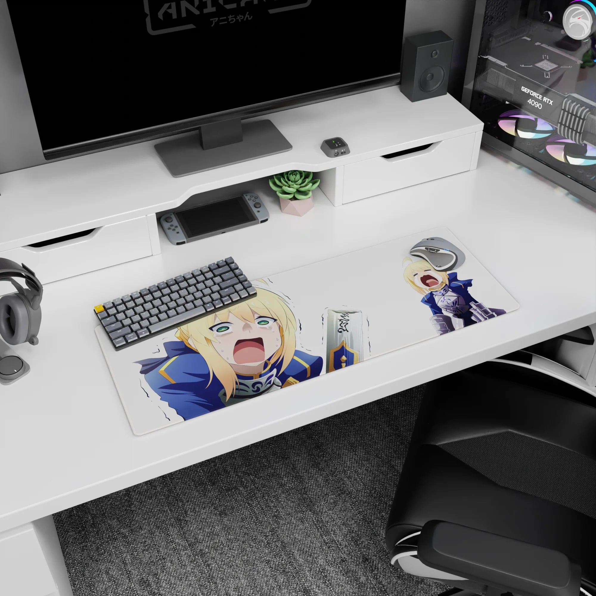 Fate Grand Order Deskmat | Mousepad | Deskpad - Crying Heroic Panic - AniChan