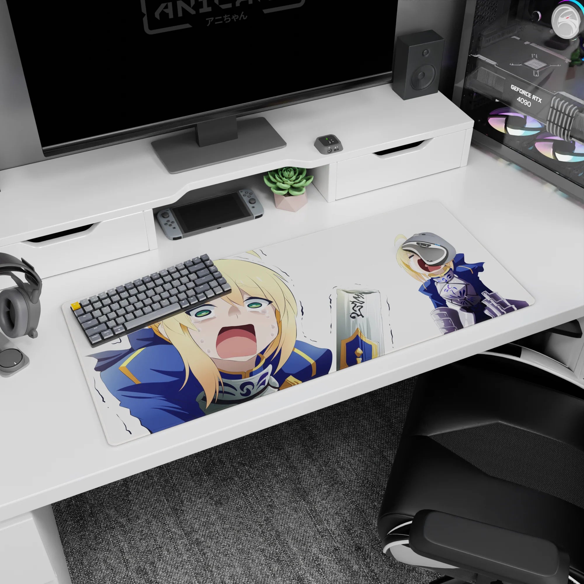 Fate Grand Order Deskmat | Mousepad | Deskpad - Crying Heroic Panic - AniChan