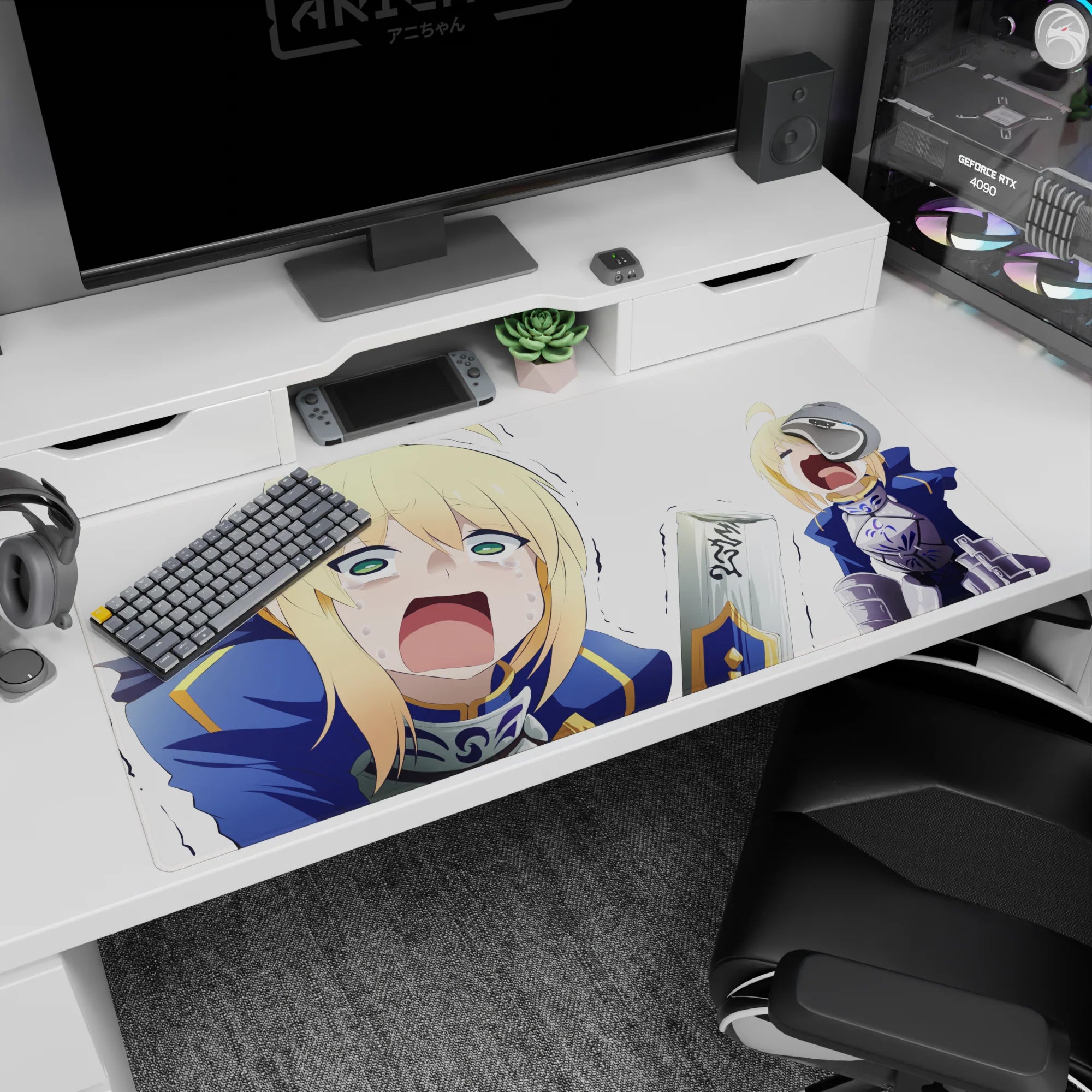 Fate Grand Order Deskmat | Mousepad | Deskpad - Crying Heroic Panic - AniChan