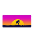 Vector Landscapes Deskmat | Mousepad | Deskpad - Mech Sunset