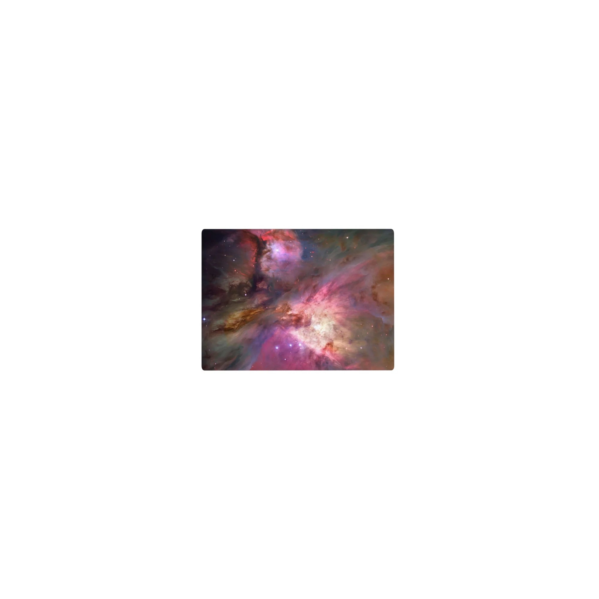 Classic 14x10 inches mouse pad with dreamy nebula swirls, inky shadows, and a bright glowing core.