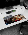 Overlord mouse pad 28x12 inches featuring Ainz Ooal Gown and adventurers, capturing drama and emotion with vivid design.