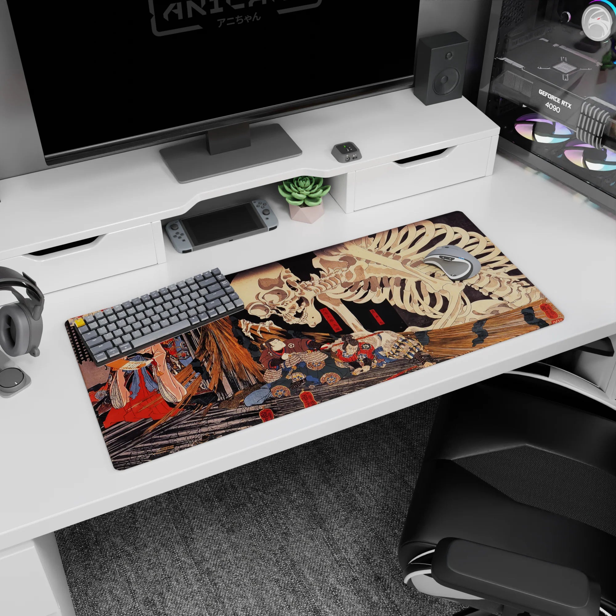 Zen-Japan Deskmat | Mousepad | Deskpad - Yokai Showdown - AniChan