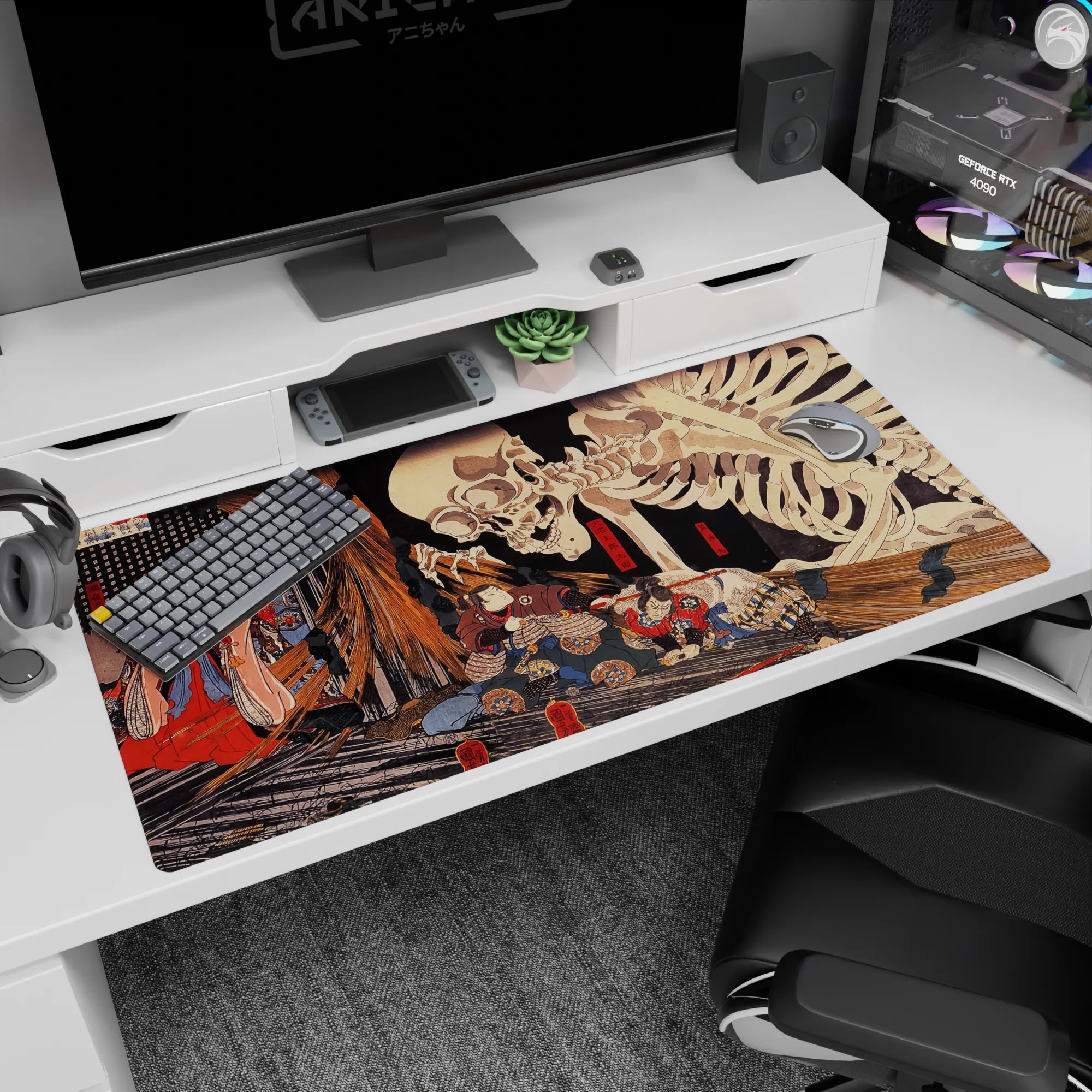 Zen-Japan Deskmat | Mousepad | Deskpad - Yokai Showdown - AniChan