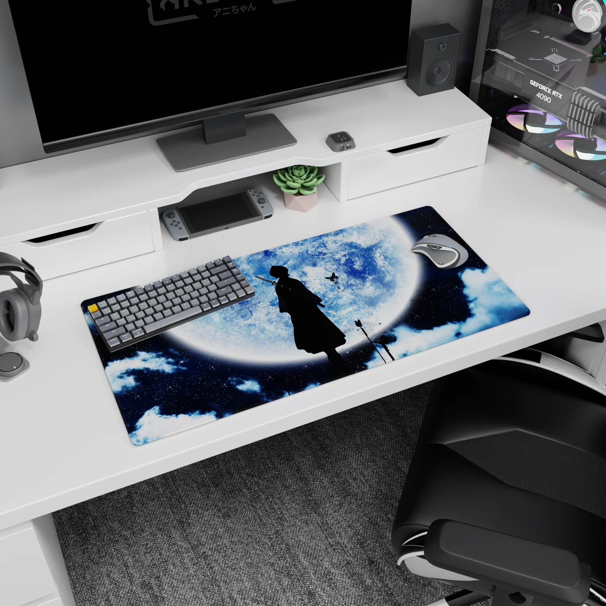 Bleach - Anime Mouse Pad and Desk Pad - Moonlit Reaper - AniChan