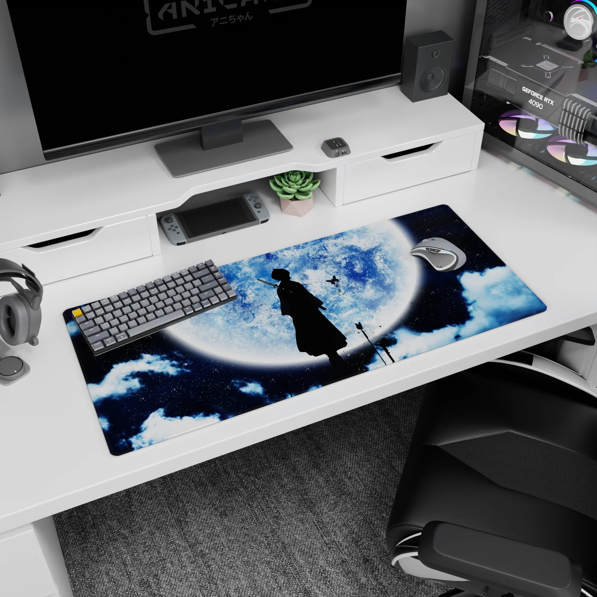 Bleach - Anime Mouse Pad and Desk Pad - Moonlit Reaper - AniChan